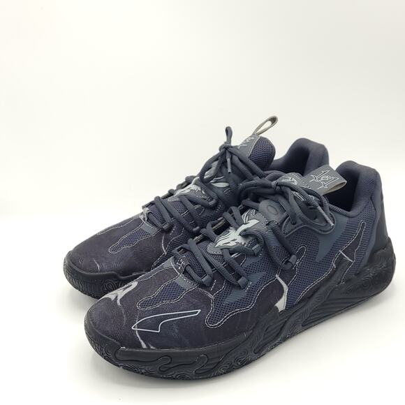 Puma LaMelo Ball MB.03 Lo Black Strong Grey 310519-03 men's size 9 - Picture 1 of 9